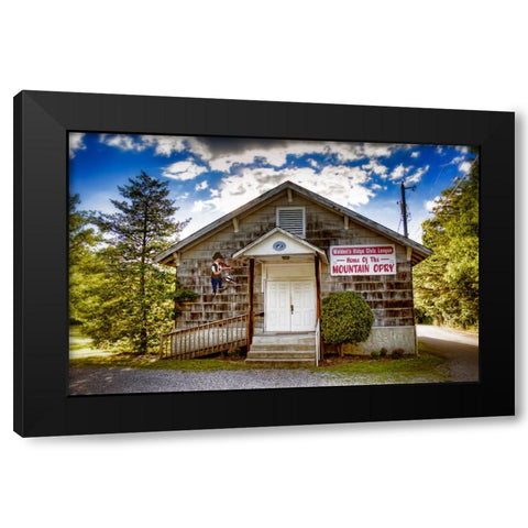 Mountain Opry Black Modern Wood Framed Art Print by Lee, Rachel