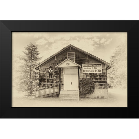 Mountain Opry Old Black Modern Wood Framed Art Print by Lee, Rachel