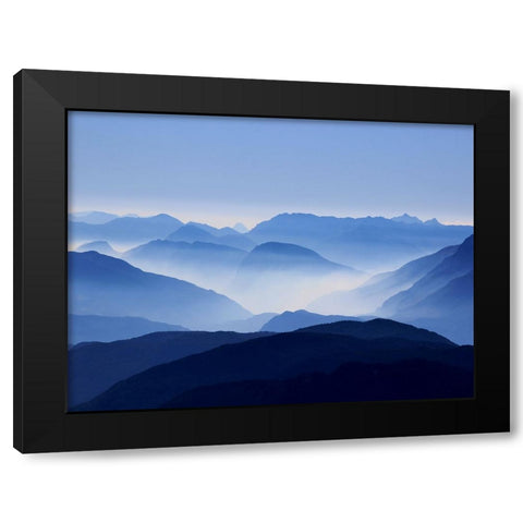 Mountain View 1 Black Modern Wood Framed Art Print by Lee, Rachel