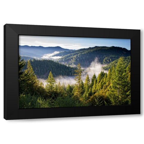 Mountain View 14 Black Modern Wood Framed Art Print by Lee, Rachel