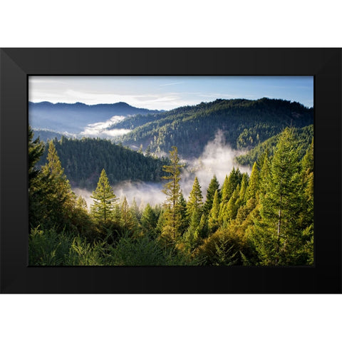 Mountain View 14 Black Modern Wood Framed Art Print by Lee, Rachel