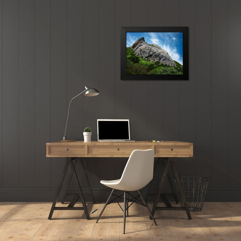 Mountain View 18 Black Modern Wood Framed Art Print by Lee, Rachel