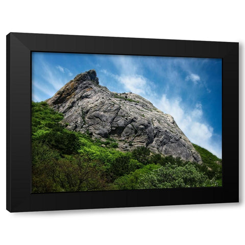 Mountain View 18 Black Modern Wood Framed Art Print by Lee, Rachel