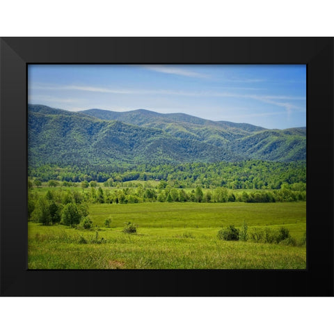 Mountain View 24 Black Modern Wood Framed Art Print by Lee, Rachel