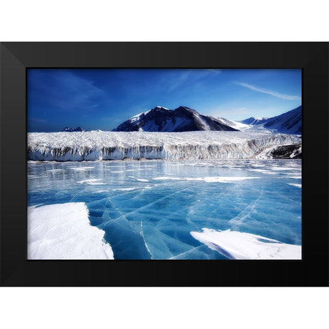Mountain View 26 Black Modern Wood Framed Art Print by Lee, Rachel