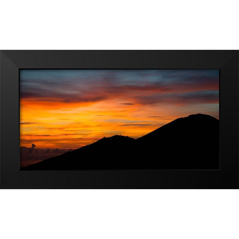 Mountain View 37 Black Modern Wood Framed Art Print by Lee, Rachel