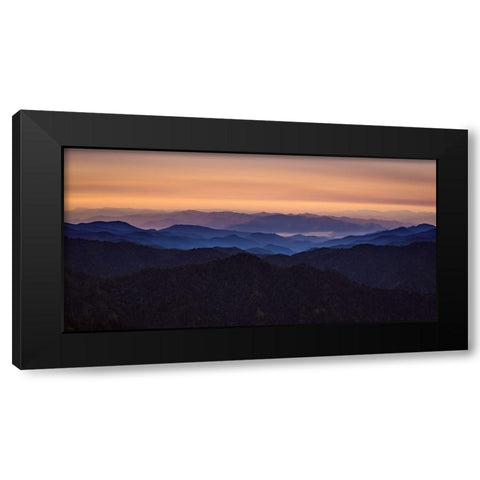 Mountain View 39 Black Modern Wood Framed Art Print by Lee, Rachel
