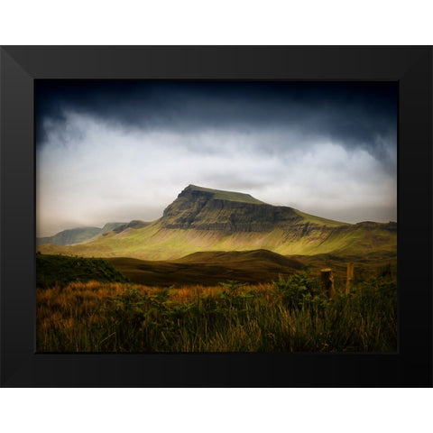 Mountain View 40 Black Modern Wood Framed Art Print by Lee, Rachel