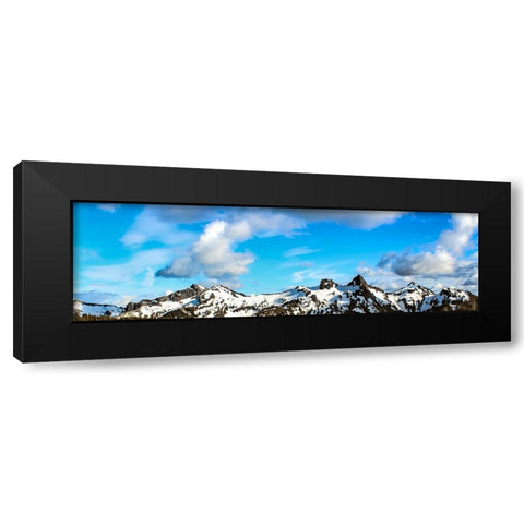 Mountain View 47 Black Modern Wood Framed Art Print by Lee, Rachel