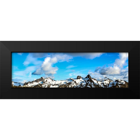 Mountain View 47 Black Modern Wood Framed Art Print by Lee, Rachel