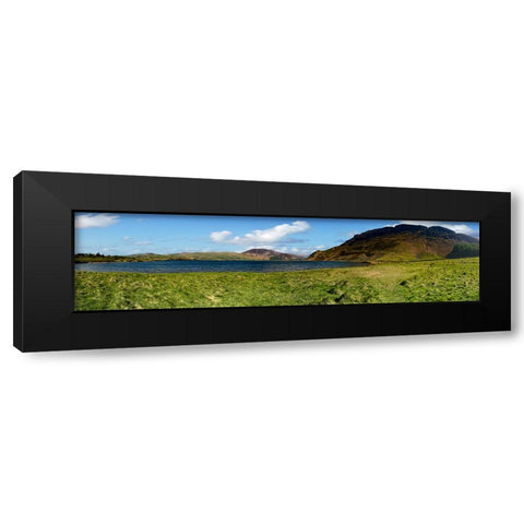 Mountain View 53 Black Modern Wood Framed Art Print with Double Matting by Lee, Rachel