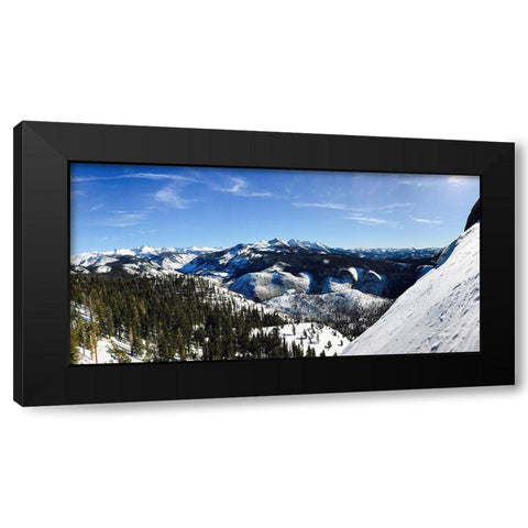 Mountain View 54 Black Modern Wood Framed Art Print by Lee, Rachel