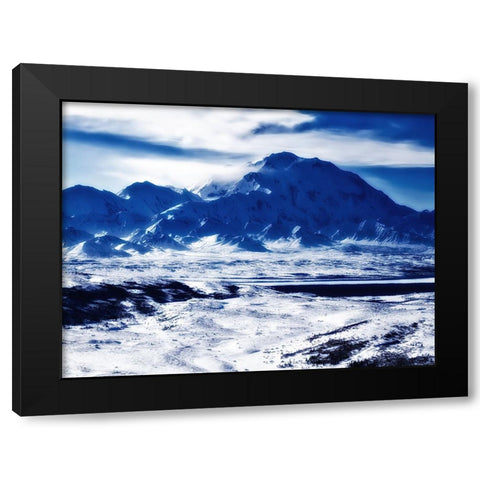 Mountain View 56 Black Modern Wood Framed Art Print by Lee, Rachel