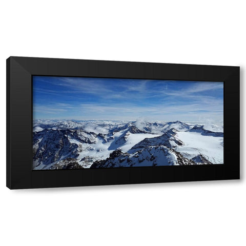Mountain View 60 Black Modern Wood Framed Art Print with Double Matting by Lee, Rachel
