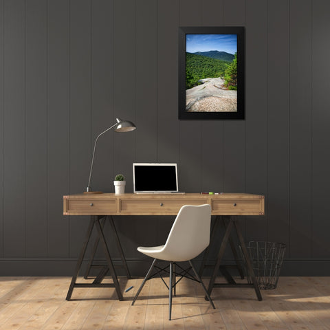 Mountains 1 Black Modern Wood Framed Art Print by Lee, Rachel