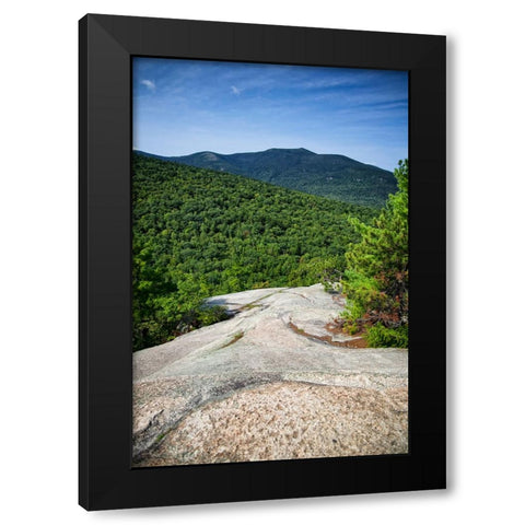 Mountains 1 Black Modern Wood Framed Art Print with Double Matting by Lee, Rachel