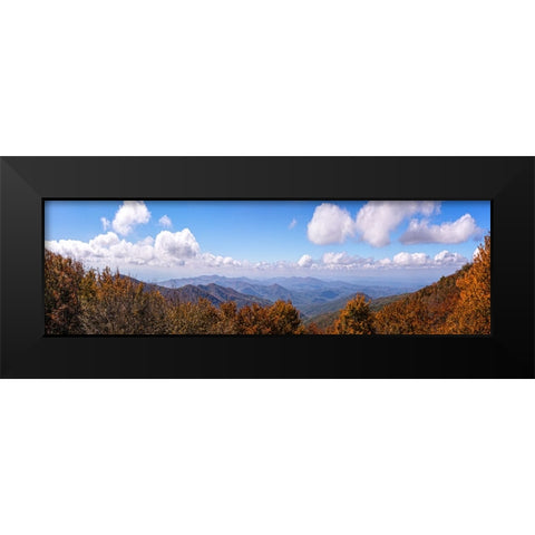 NC Early Fall Pano 1 Black Modern Wood Framed Art Print by Lee, Rachel