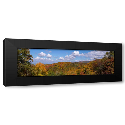 NC Fall Mountains 3 Black Modern Wood Framed Art Print by Lee, Rachel