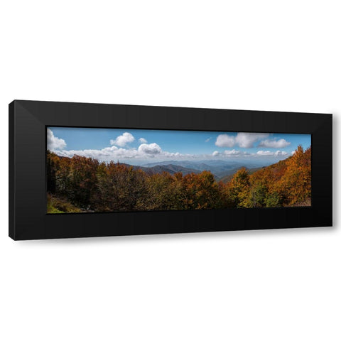 NC Fall Mountains 4 Black Modern Wood Framed Art Print by Lee, Rachel