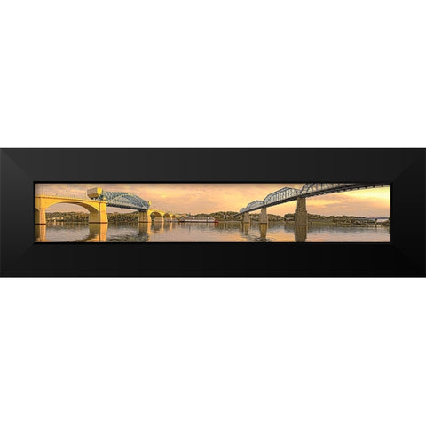 Northshore Brilliance Black Modern Wood Framed Art Print by Lee, Rachel