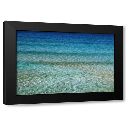 Ocean 1 Black Modern Wood Framed Art Print with Double Matting by Lee, Rachel