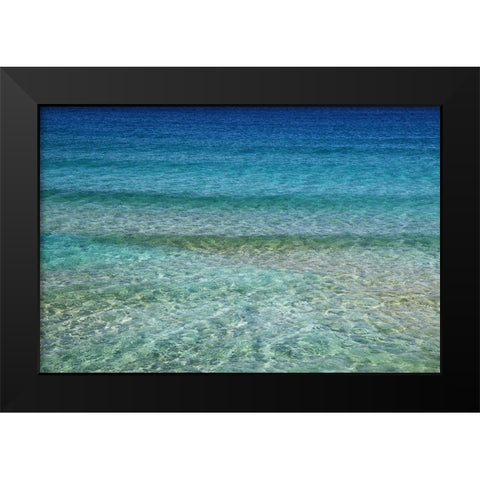 Ocean 1 Black Modern Wood Framed Art Print by Lee, Rachel
