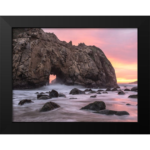 Ocean 11 Black Modern Wood Framed Art Print by Lee, Rachel