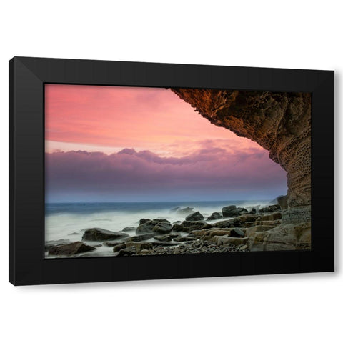 Ocean 2 Black Modern Wood Framed Art Print by Lee, Rachel