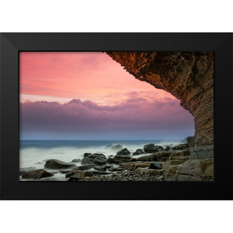 Ocean 2 Black Modern Wood Framed Art Print by Lee, Rachel
