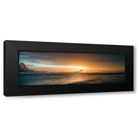 Ocean 21 Black Modern Wood Framed Art Print with Double Matting by Lee, Rachel