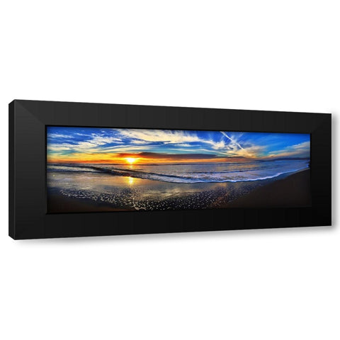 Ocean 23 Black Modern Wood Framed Art Print with Double Matting by Lee, Rachel