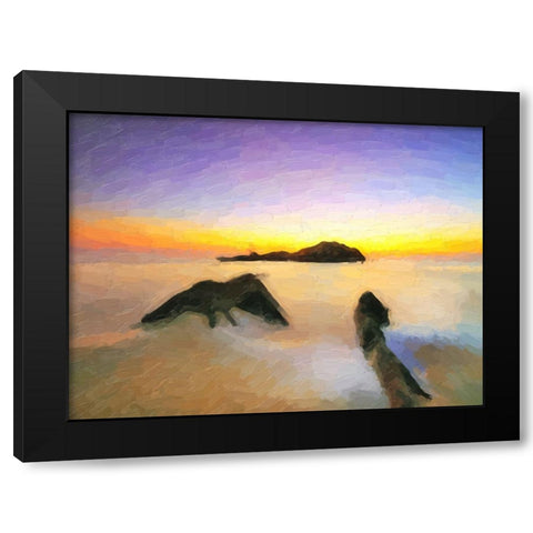 Ocean 26 Black Modern Wood Framed Art Print by Lee, Rachel