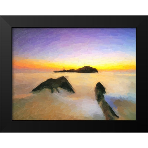 Ocean 26 Black Modern Wood Framed Art Print by Lee, Rachel
