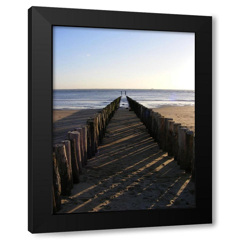 Ocean 3 Black Modern Wood Framed Art Print with Double Matting by Lee, Rachel
