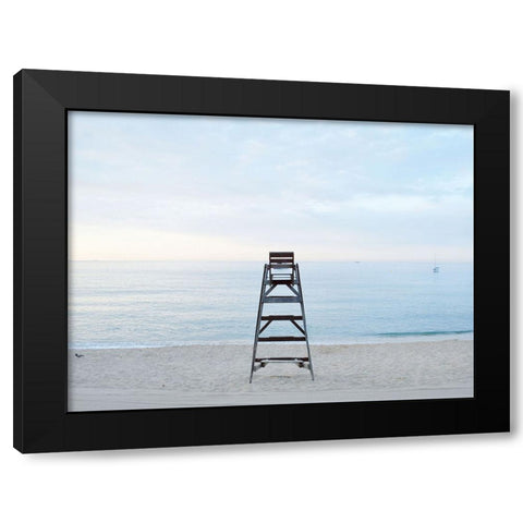 Ocean 30 Black Modern Wood Framed Art Print with Double Matting by Lee, Rachel
