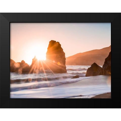 Ocean 35 Black Modern Wood Framed Art Print by Lee, Rachel
