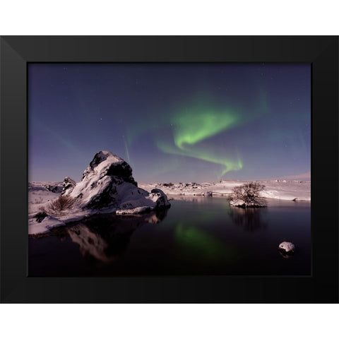 Ocean 40 Black Modern Wood Framed Art Print by Lee, Rachel