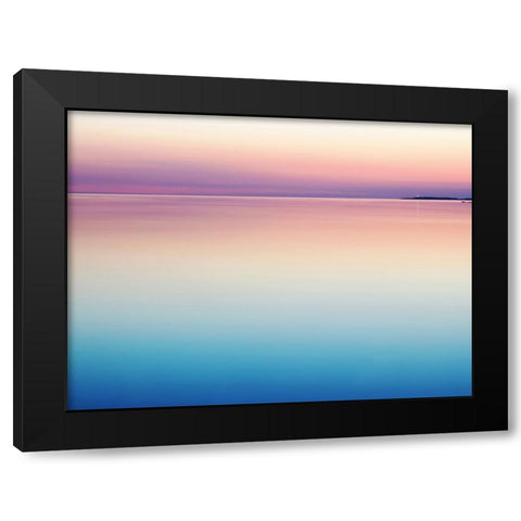 Ocean 43 Black Modern Wood Framed Art Print with Double Matting by Lee, Rachel