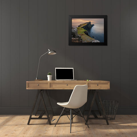 Ocean 45 Black Modern Wood Framed Art Print by Lee, Rachel