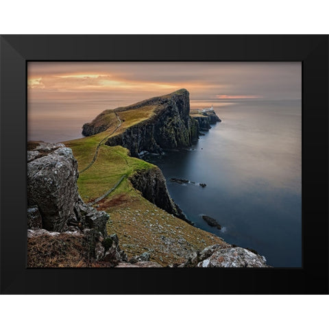Ocean 45 Black Modern Wood Framed Art Print by Lee, Rachel