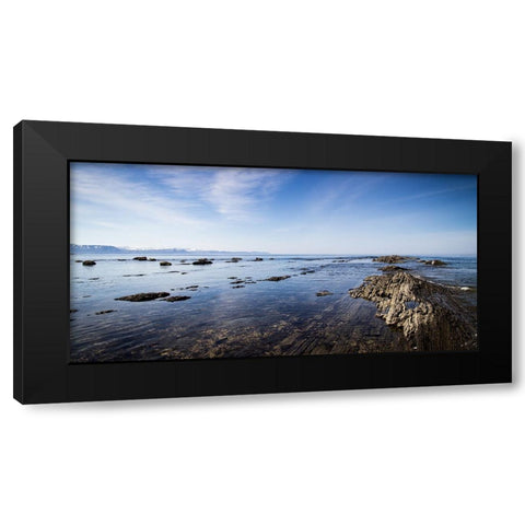 Ocean 47 Black Modern Wood Framed Art Print by Lee, Rachel