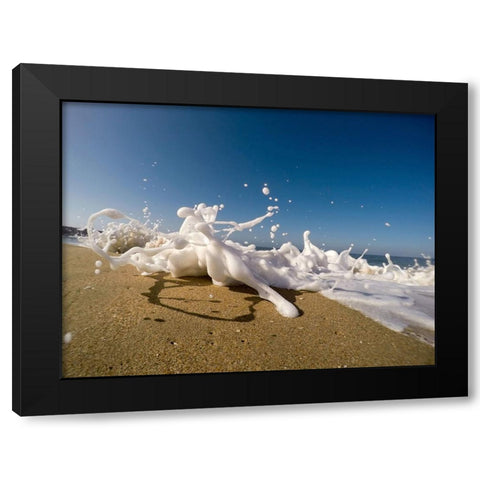 Ocean 48 Black Modern Wood Framed Art Print by Lee, Rachel