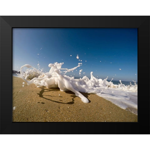 Ocean 48 Black Modern Wood Framed Art Print by Lee, Rachel