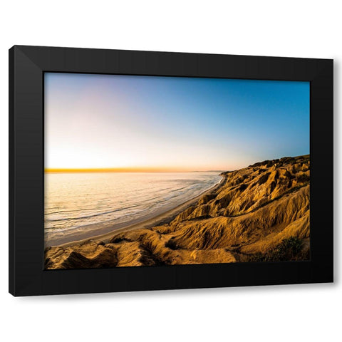 Ocean 5 Black Modern Wood Framed Art Print with Double Matting by Lee, Rachel