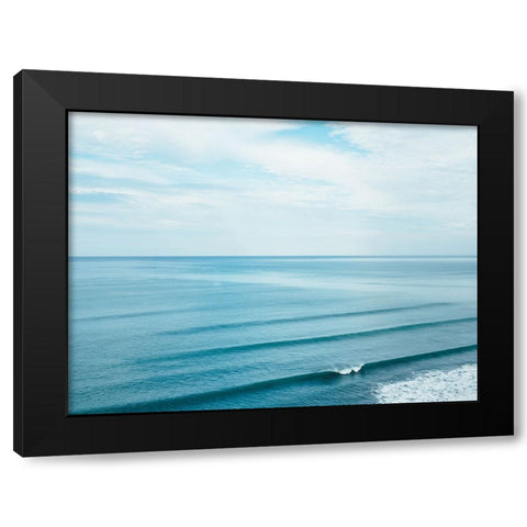 Ocean 52 Black Modern Wood Framed Art Print with Double Matting by Lee, Rachel