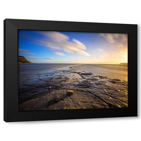 Ocean 55 Black Modern Wood Framed Art Print by Lee, Rachel