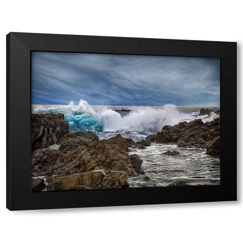 Ocean 57 Black Modern Wood Framed Art Print by Lee, Rachel