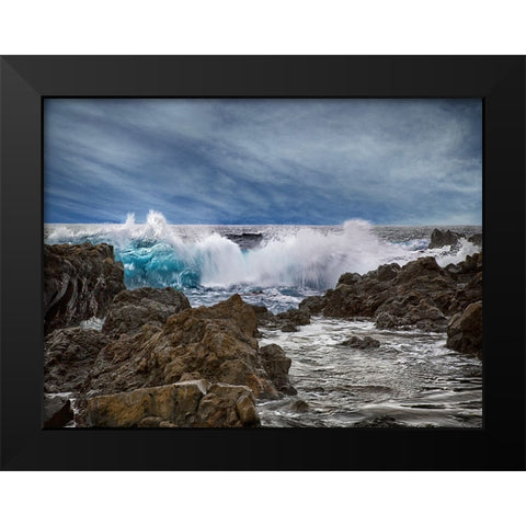 Ocean 57 Black Modern Wood Framed Art Print by Lee, Rachel