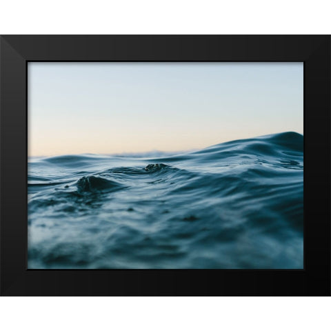 Ocean 60 Black Modern Wood Framed Art Print by Lee, Rachel