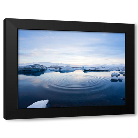 Ocean 7 Black Modern Wood Framed Art Print by Lee, Rachel